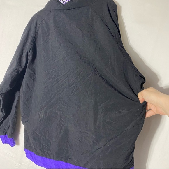 Vintage Team Buttox Snowboard Stuff Black Purple Half Zip Pullover Jacket M - Picture 9 of 15